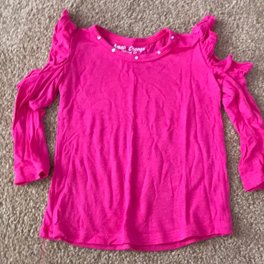 Small Change cold shoulder shirt 6-12m